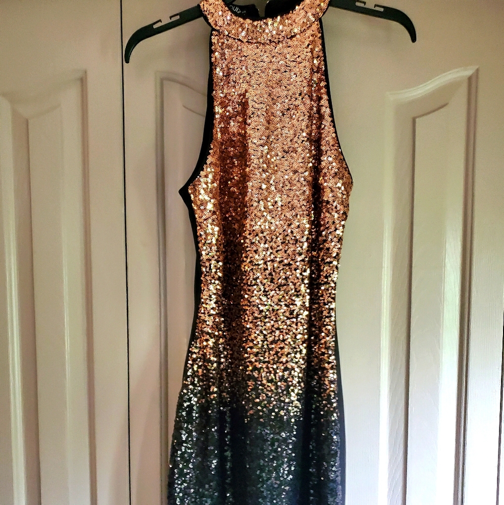 Ombre sequin dress